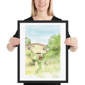 House on Mai Ping River Framed poster