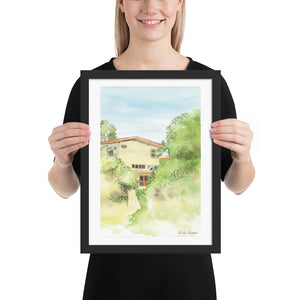 House on Mai Ping River Framed poster