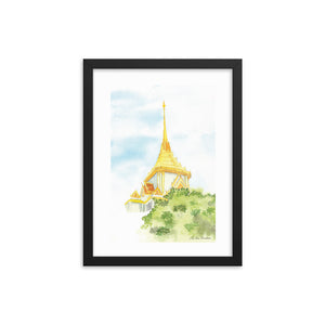 Temple Spires Framed poster