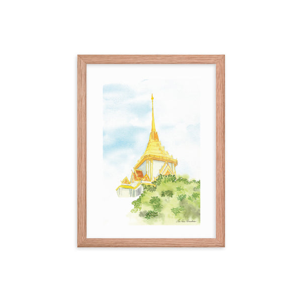 Temple Spires Framed poster