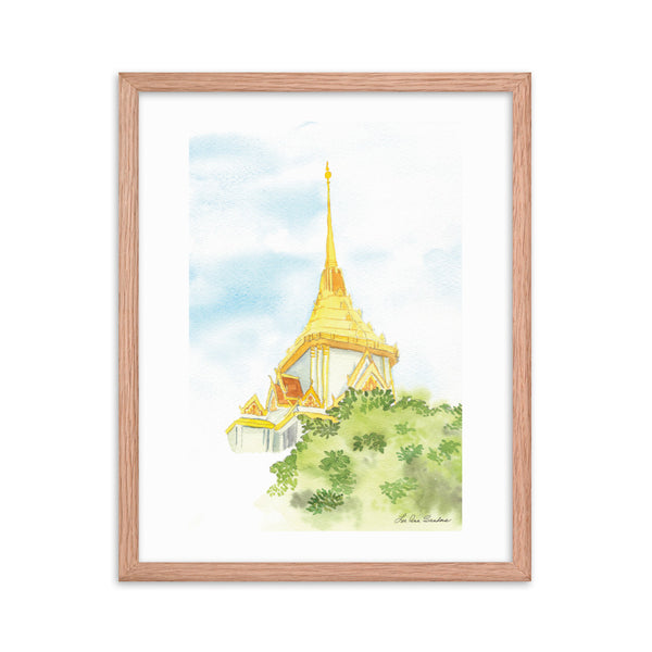 Temple Spires Framed poster