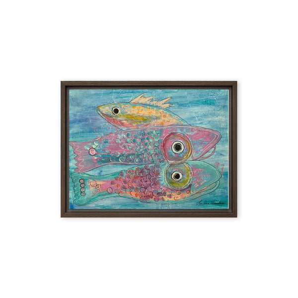 Fish Fusion Framed canvas