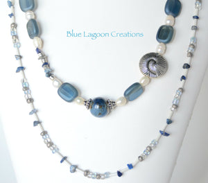 Beaded Two Strand Necklace