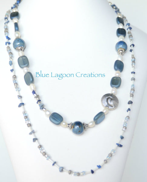 Beaded Two Strand Necklace