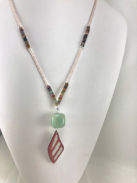 Tourmaline Butterfly Wing Necklace